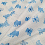 Baumwollstoff BABY TEDDY blau