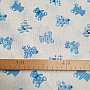 Baumwollstoff BABY TEDDY blau