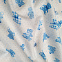 Baumwollstoff BABY TEDDY blau