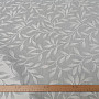 Dekostoffe jacquard NIGHT LEAFS Grau