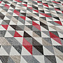 Polsterstoff  LUSA triangl rot