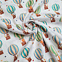 Kinder Baumwollsatin FLYING BALLOONS Digitaldruck