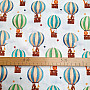 Kinder Baumwollsatin FLYING BALLOONS Digitaldruck