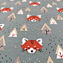 Baumwolle gestrickt Fox Khaki