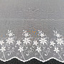 Luxus bestickter Vorhang H1 / 2913/175/01 weiß