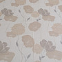 Dekostoff Stier-beige Blumen