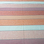 Dekorationsstoff STREIFEN orange-rot