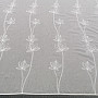 Luxuriöser bestickter weißer Vorhang mit Blumen 11745/290
