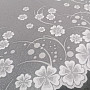 Jacquard-Vorhang A39000 weiße Blumen