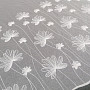 Luxus bestickter weißer Vorhang mit Blumen 11749/0001