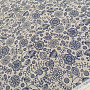 Dekostoff Neon Blumen blau