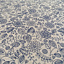 Dekostoff Neon Blumen blau