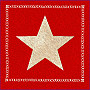 Gobelin-Kissenbezug RED STAR 1