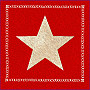 Gobelin-Kissenbezug RED STAR 1