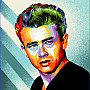 COMICS James Dean Tapisserie-Kissenbezug