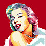 Gobelin-Kissenbezug COMICS Marilyn Monroe