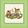 Gobelinabdeckung für Osterhasen-Kissen