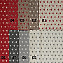 Baumwollstoff MINI HERZ 05 Graukombination