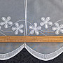 Bestickter Vorhang für Buntglasfenster 11667 Blumen