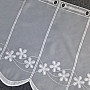 Bestickter Vorhang für Buntglasfenster 11667 Blumen