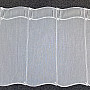 Moderne bestickte Gardine für Vitrage 11101 Weiß