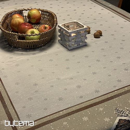 Gobelin Tischdecke, Schal und Gedeck WINTER LANDSCHAFT