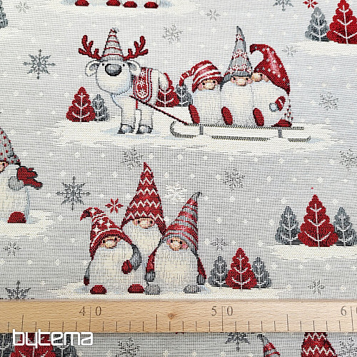 Gobelinstoff WEIHNACHTSELFEN