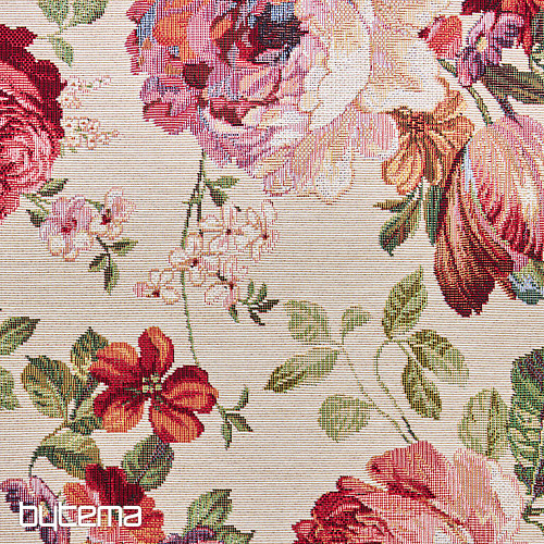 Gobelinstoff CREME ROSE