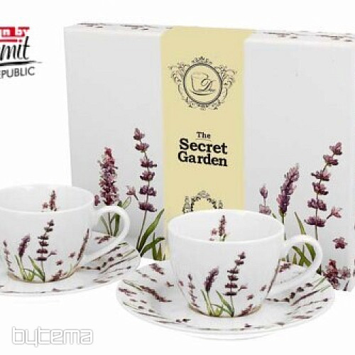 Espressotassen-Set aus Porzellan 2-tlg. Lavendel E šapo