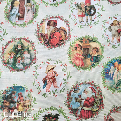 Weihnachtsdekorationsstoff VICTORIAN CHRISTMAS
