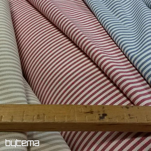 Dekorationsstoff Streif rot 150 cm