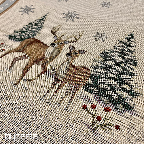 Gobelin-Tischdecke und Schal DEER ROMANCE
