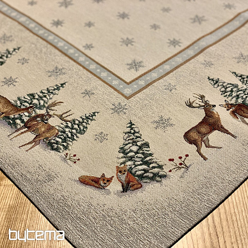 Gobelin-Tischdecke und Schal DEER ROMANCE