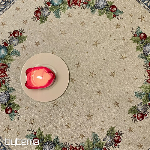 Weihnachtsteppiche Tischdecken und Schals CHRISTMAS STAR II blau