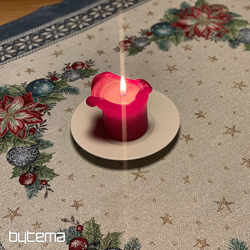 Weihnachtsteppiche Tischdecken und Schals CHRISTMAS STAR II blau