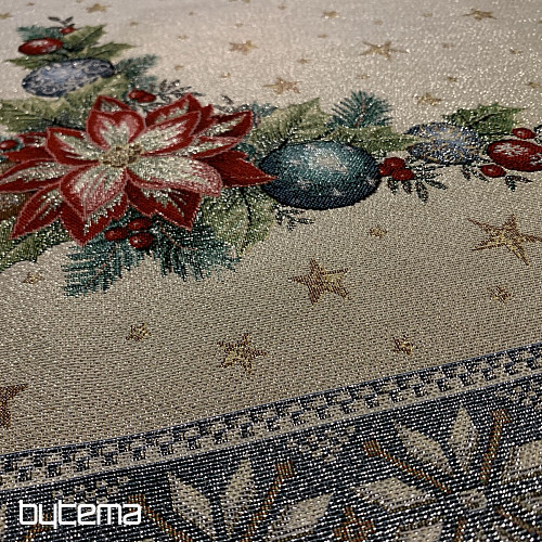 Weihnachtsteppiche Tischdecken und Schals CHRISTMAS STAR II blau