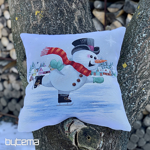 Weihnachtsteppich SCHNEEMANN AUF SCHLITTEN