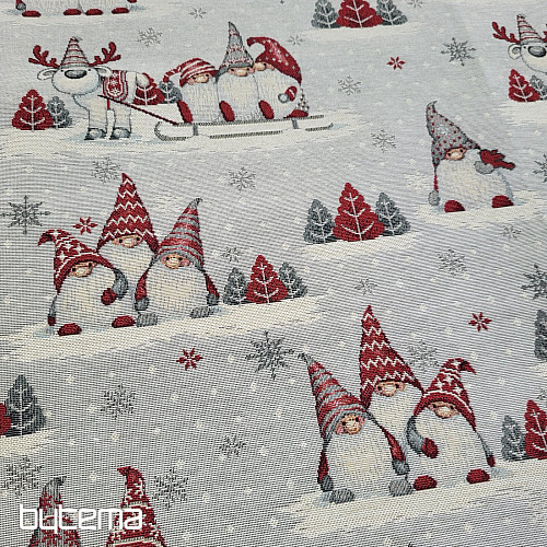 Gobelin-Tischdecke und Schal WEIHNACHTSELFEN 2