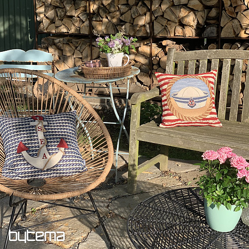 Gobelinbezug für ein Kissen Nautische Mütze