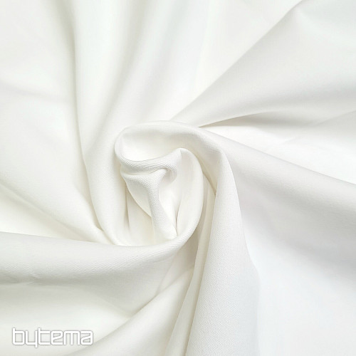 SOLITUDE SATIN Weißer Baumwollstoff