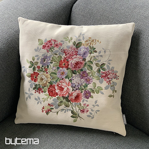Gobelin-Kissenbezug BLUMENSTRAUß