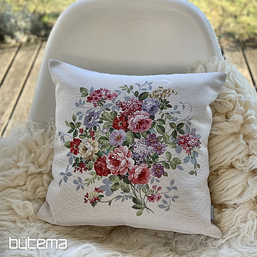 Gobelin-Kissenbezug BLUMENSTRAUß