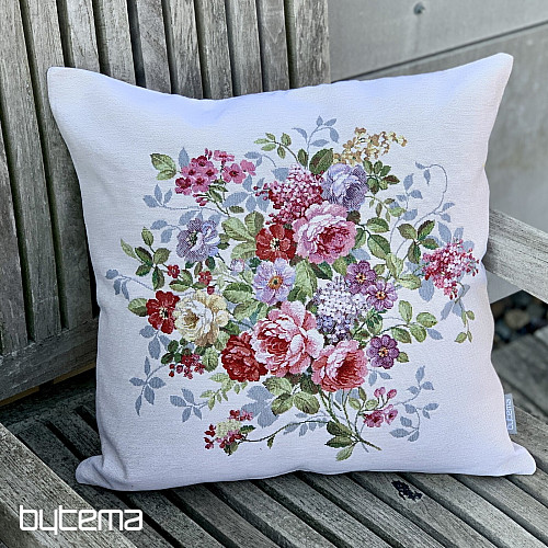 Gobelin-Kissenbezug BLUMENSTRAUß