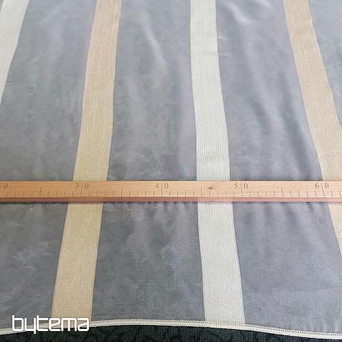 Voile-Vorhang STREIFEN GOLD