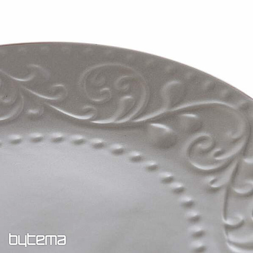 Dessertteller GREY RELIEF 21x2,5cm grau
