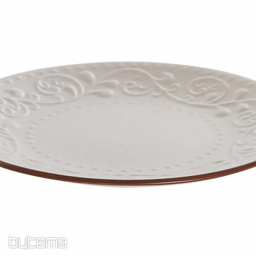 Dessertteller BEIGE RELIEF 21x2,5cm beige