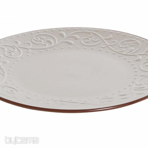 Flacher Teller BEIGE RELIEF 27,5x2cm beige