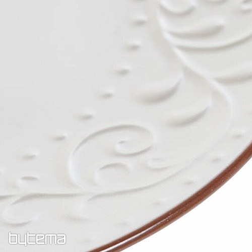 Flacher Teller BEIGE RELIEF 27,5x2cm beige