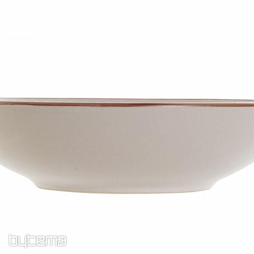 Teller tief BEIGE RELIEF 20,5x5cm beige