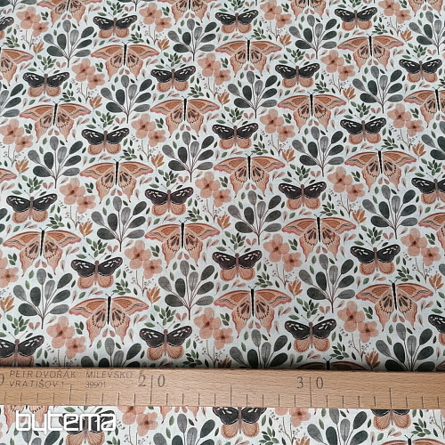 Baumwollstoff SCHMETTERLINGE